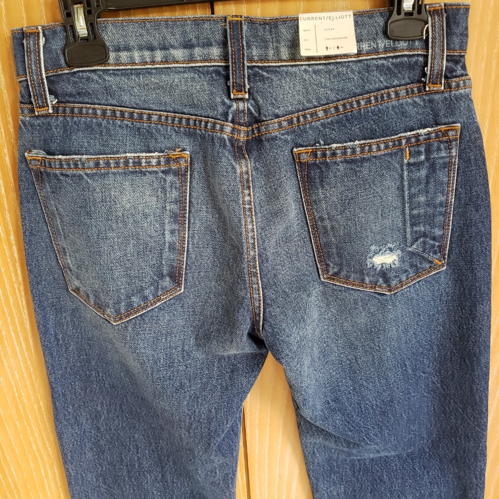 Current/Elliot Unisex Raw Hem Jean *New size 24/27 - Picture 5 of 8
